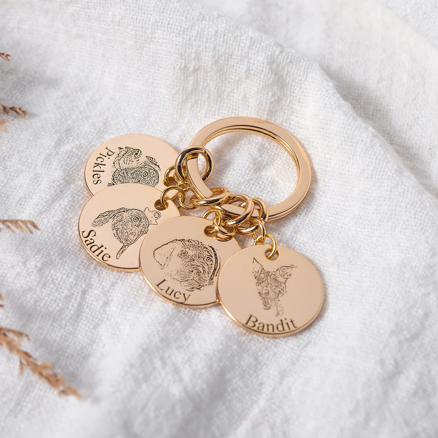 Engraved Pet Keychain
