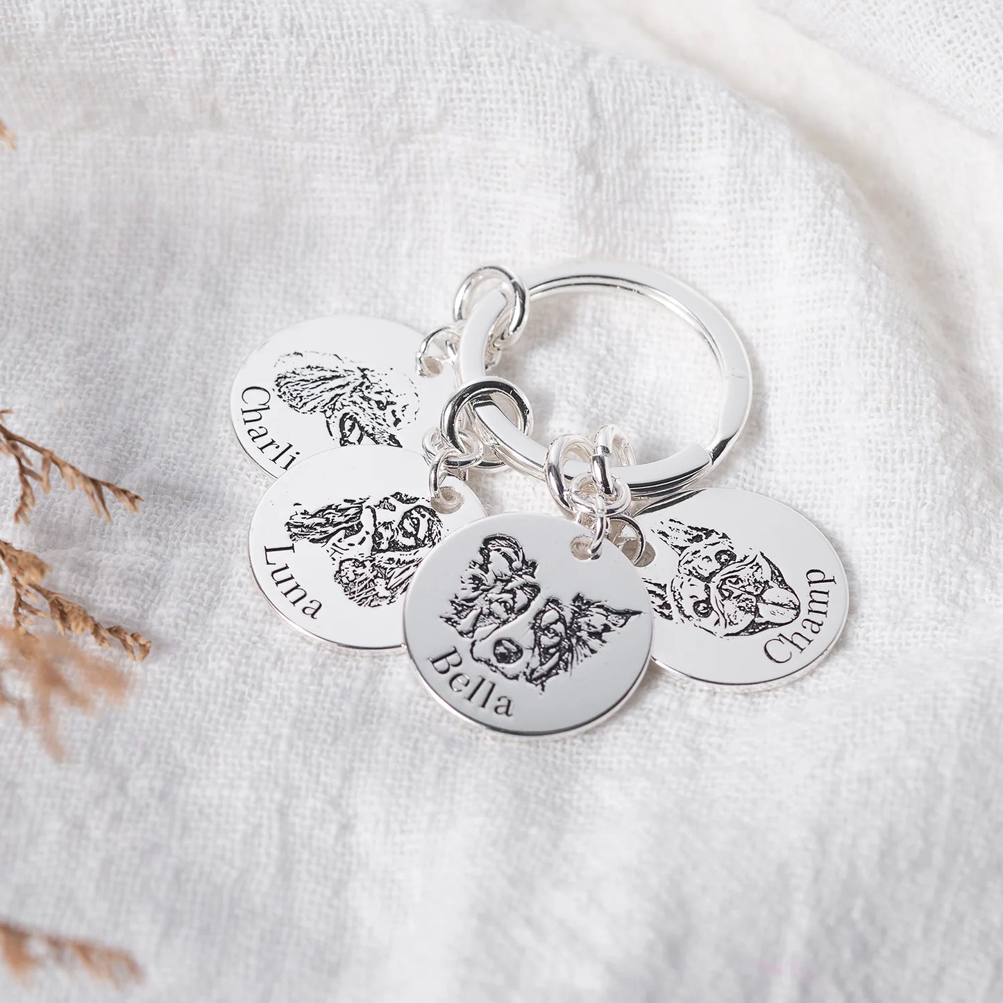 Engraved Pet Keychain
