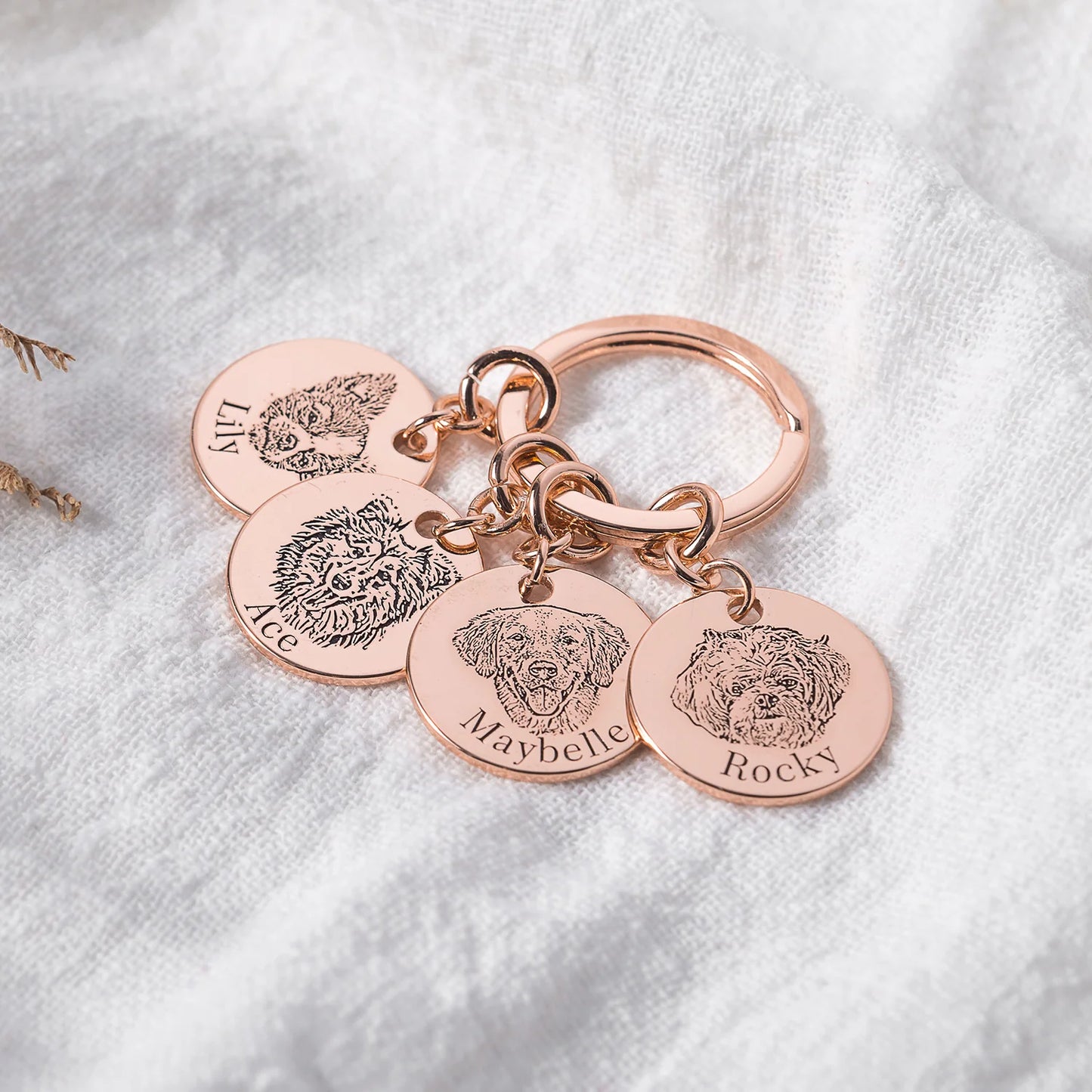 Engraved Pet Keychain