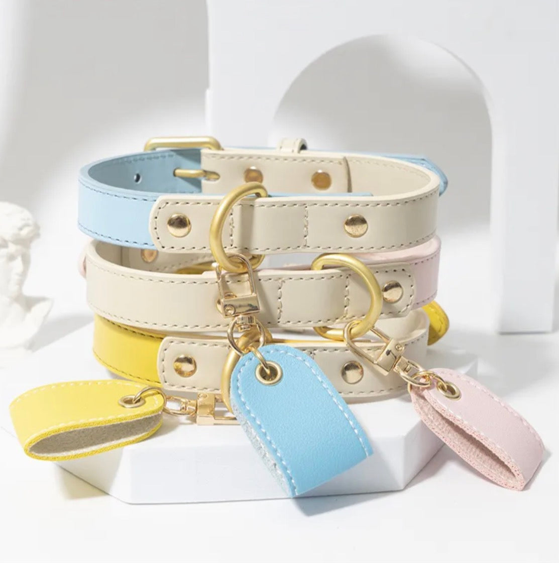 Pet Leather Engraved Tag