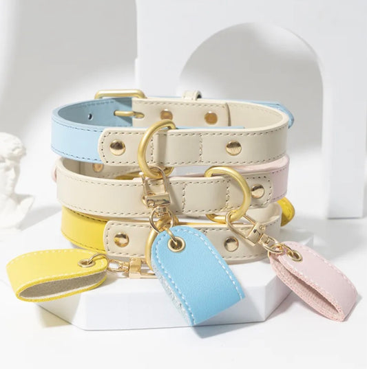 Pet Leather Engraved Tag