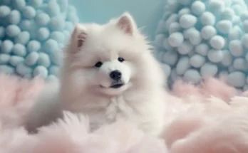 white fluffy dog